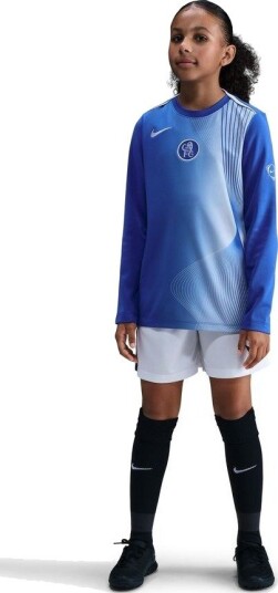 Chelsea Treningsskjorte Dri FIT Academy Pro Warm Pre Match 3. Blå/Sølv Barn Nike størrelse L: 147 158 cm