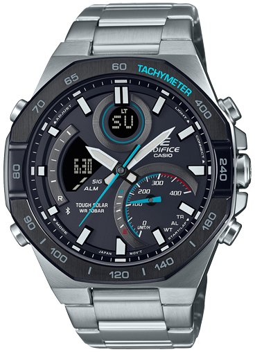 Casio Herreklokke ECB 950DB 1AEF Classic LCD/Stål Ø48 mm