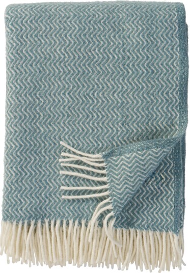 Klippan Yllefabrik Sorbet ullpledd 130x200 cm Silky blue Klippan Yllefabrik Sorbet ullpledd 130x200 cm Silky blue