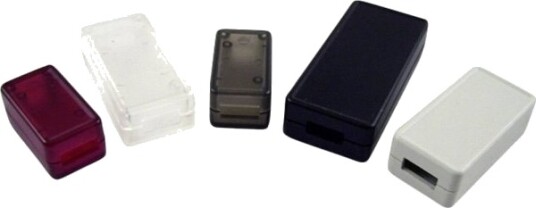 Hammond Electronics 1551USB1TRD USB 35 × 20 × 15,5 mm ABS Transparent Rød Kabinett
