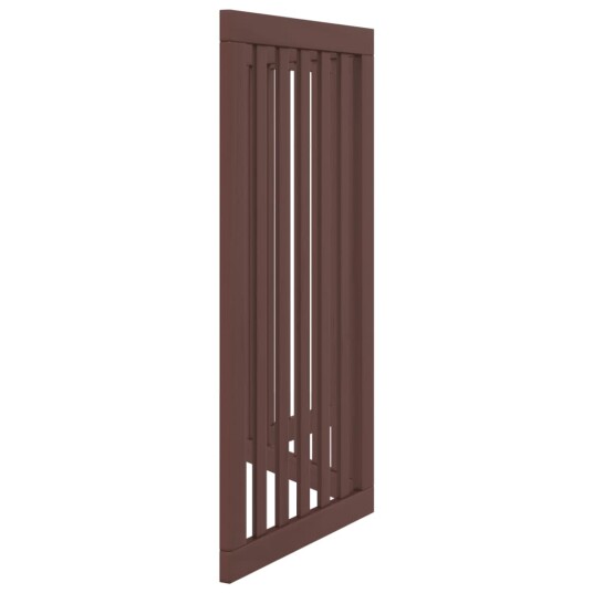 Vidaxl Hundeport Sammenleggbar 3 Paneler Brun 150 cm Poppeltre