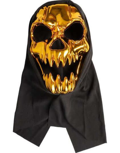 Joker Gullfarget Monstermaske med Hette  96508