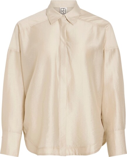 ROUGE EDIT Roualinina Mae L/S Oversized Shirt   Cream   34