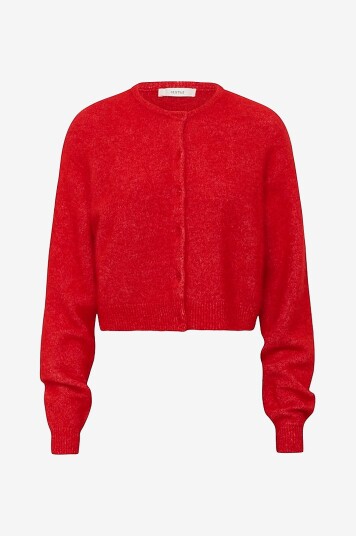 Gestuz Kardigan gzDebbie Short Cardigan Rød Gestuz Kardigan gzDebbie Short Cardigan Rød