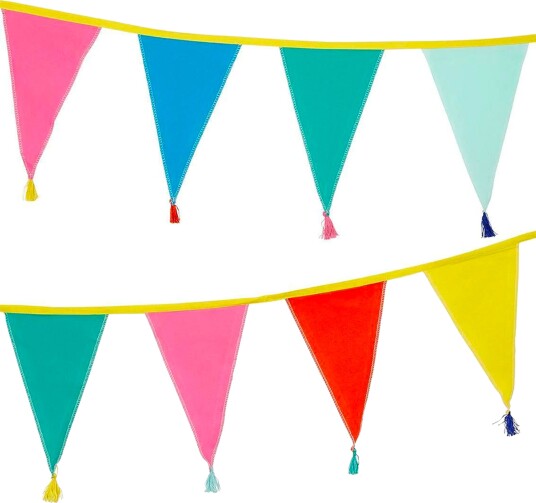 Talking Tables Girlander av Stoff Regnbuefarget med Dusker BDAY-RAIN-FABBUNT Talking Tables Girlander av Stoff Regnbuefarget med Dusker BDAY-RAIN-FABBUNT