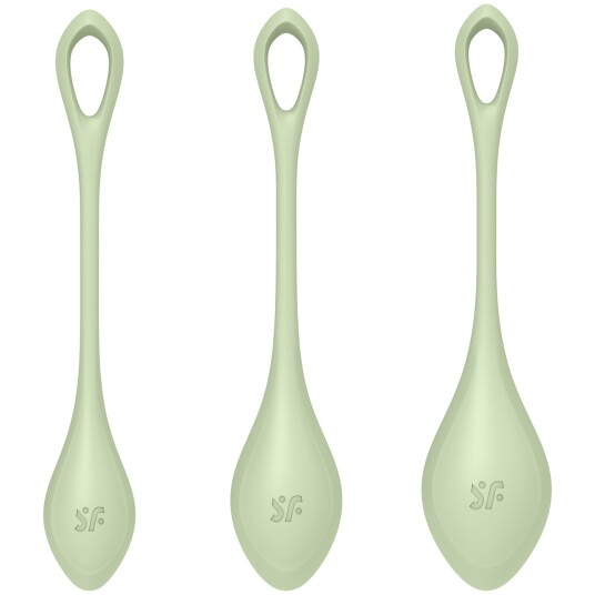 Satisfyer Yoni Power 2 Kegelkuler sett     - Grønn