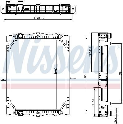 Radiator NISSENS 606425