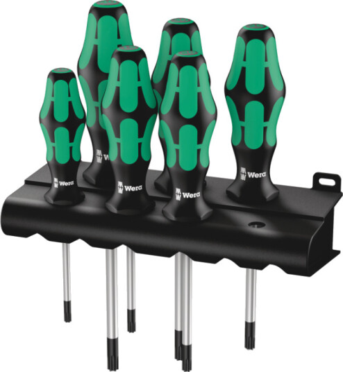 Wera 367/6 Torx Skrutrekkersett med Rack - 6 Deler