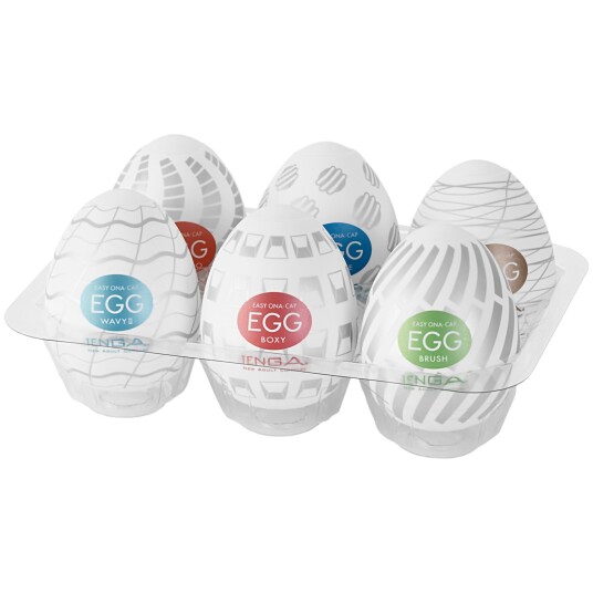 Tenga Egg Masturbator Pack Standard 6 pk    - Hvit