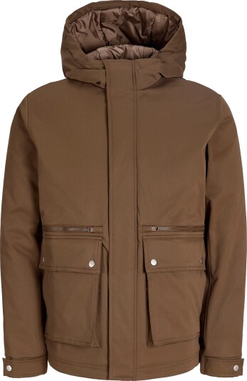 Jack & Jones Jjewolf Parka Jacket Sn Jnr - COCOA - 140