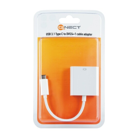 Qnect adapter USB 3.1 Type C Male To dvi QN301031