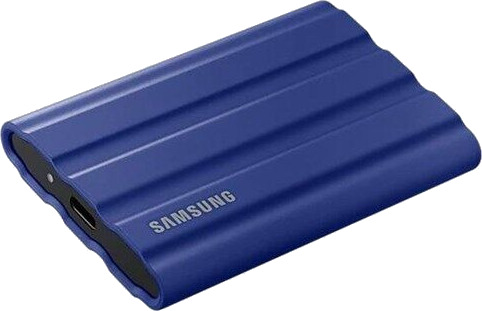 Samsung T7 Shield 2TB Ekstern SSD med USB 3.2 Gen 2 - Blå