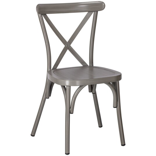 VEGA Stol Atelio; 55x51x89 cm (BxDxH); Gråbrun; 2 Stykk / Forpakning