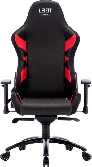 L33T Elite V4 Gamingstol Svart Rød