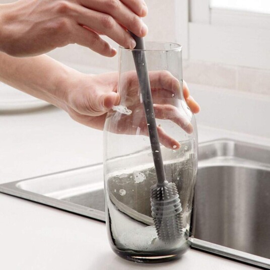 Oppvaskbørste for Glass - Silikon - Grå Oppvaskbørste for Glass - Silikon - Grå
