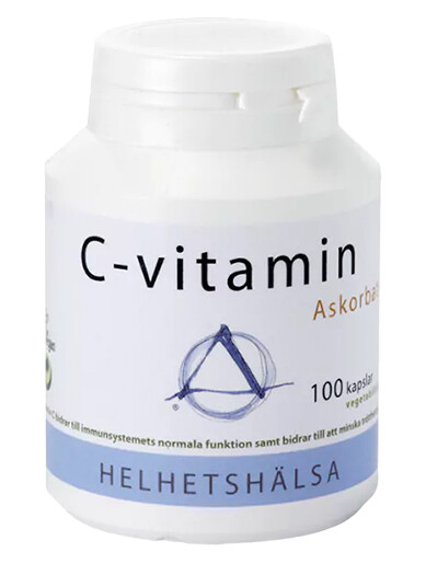 C-vitamin askorbat (500 mg), 100 kapsler C-vitamin askorbat (500 mg), 100 kapsler