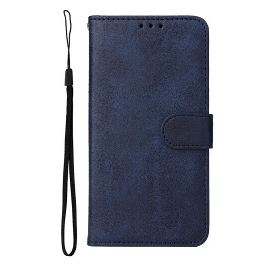 INCOVER Samsung Galaxy S23 Flippdeksel i Skinn med Lommebok - Blå