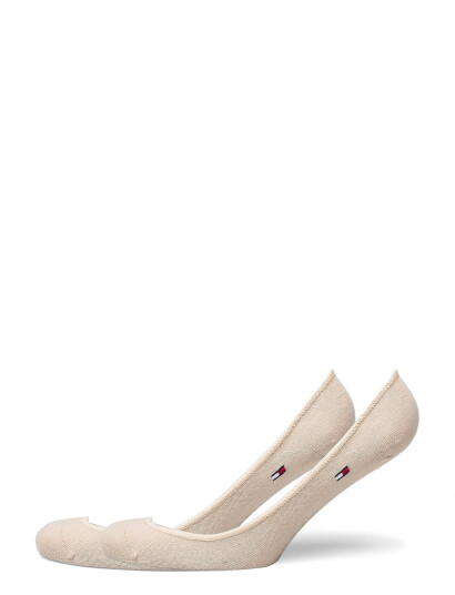 Tommy Hilfiger Th Women Footie Invisible 2P - Beige - 39-42 Tommy Hilfiger Th Women Footie Invisible 2P - Beige - 39-42