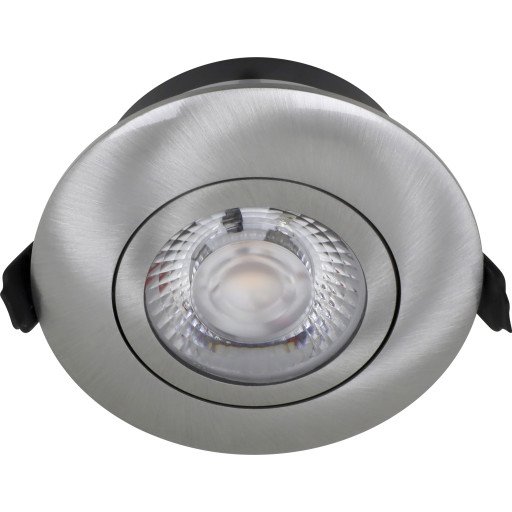 Nordtronic Low Profile Flexible downlight Ø8,5 cm børstet alu 2700K