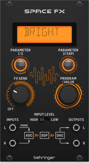 Behringer Space Fx 24-Bit Stereo Multi-Fx Engine Module Behringer Space Fx 24-Bit Stereo Multi-Fx Engine Module