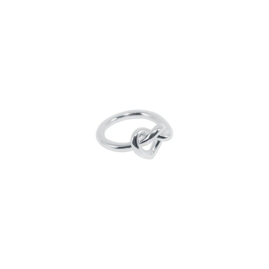 Jane Koenig Big Tied Heart Ring - Silver - 50 Jane Koenig Big Tied Heart Ring - Silver - 50