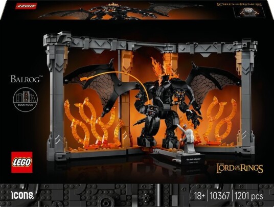 LEGO Icons Ringenes herre: Balrog-bokstøtte pynt 10367 LEGO Icons Ringenes herre: Balrog-bokstøtte pynt 10367