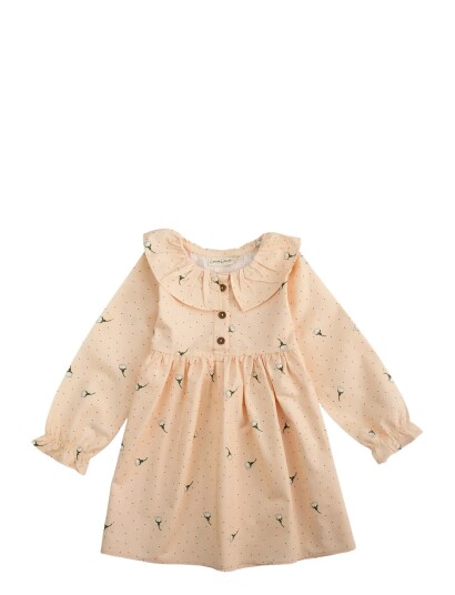LouieLouie Lilly Dress Poplin Pink 86 LouieLouie Lilly Dress Poplin Pink 86