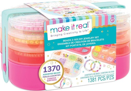 Make It Real Smykkesett Beads 2-Go DIY Jewelry Set Make It Real Smykkesett Beads 2-Go DIY Jewelry Set
