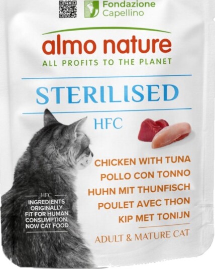 Almo Nature Hfc Våtfôr Sterilised Med Tunfisk Kylling 6 X 50 G