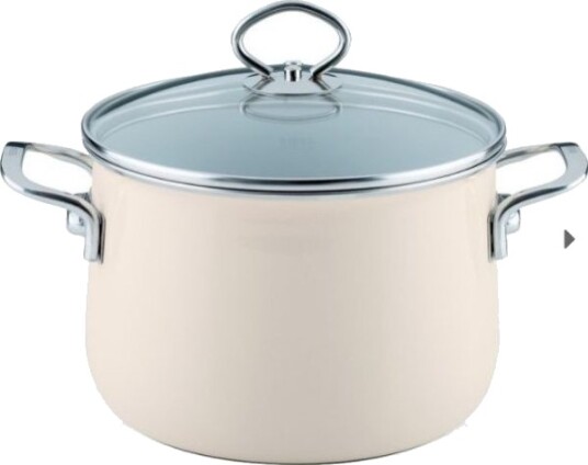 Riess Høy Gryte Med Lokk 4,0 L 20 Cm Avorio Riess Høy Gryte Med Lokk 4,0 L 20 Cm Avorio