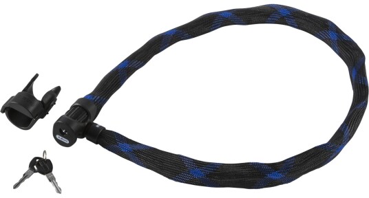 Kjettinglås Abus Ivera Steel-O-Flex 7200/110 + RBU 110 cm Nøkkel svart blå