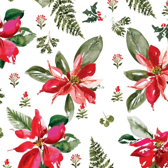 Servietter Perfect Poinsettia Rød 20 pk