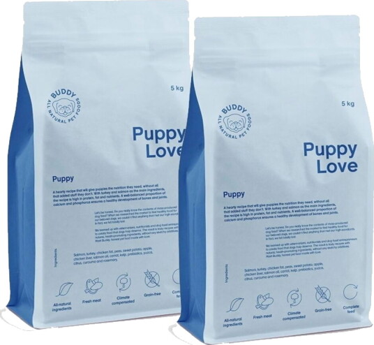 Buddy Petfoods Puppy Love 2X5 kg
