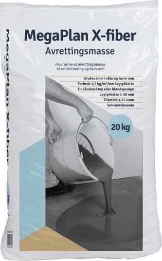 Megaplan X Fiber Avrettingsmasse 20kg Megaplan X Fiber Avrettingsmasse 20kg