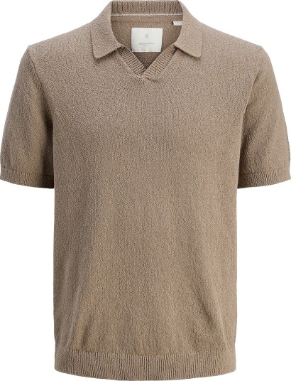 Jack & Jones Genser jprcCwilder Knit Split Neck Grå
