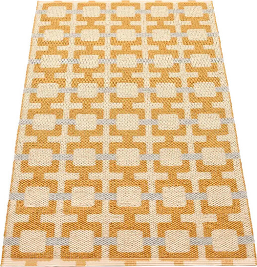 Pappelina Tom teppe Ochre/Cream/Sage 70 x 120 cm