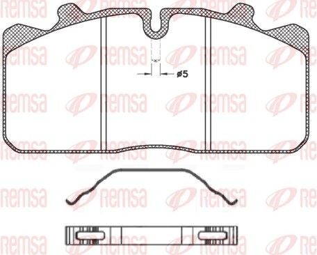 Bremseklosser REMSA JCA 658.00 Bremseklosser REMSA JCA 658.00