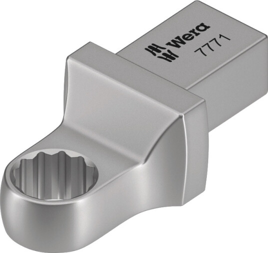 Wera 7771 Torque Wrench End Fitting Sølv 1 Stykker Chromium Vanadium Steel Cr V