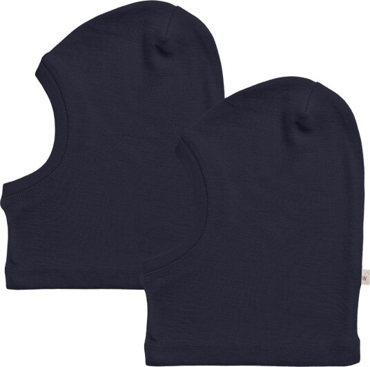 Wheat Balaclava - 1-lag - 2-pack - Ull - Kim - Navy - Wheat - 54-55 cm - Balaclava - enkel - Blå