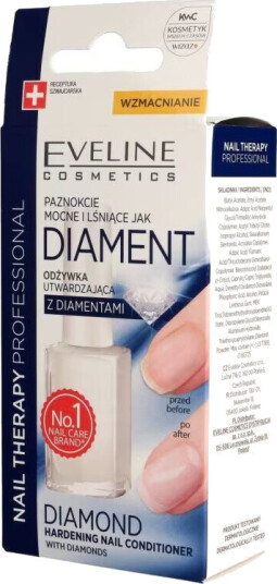 Eveline Cosmetics Nail Therapy Varnish hardening conditioner Diamond 12ml Eveline Cosmetics Nail Therapy Varnish hardening conditioner Diamond 12ml