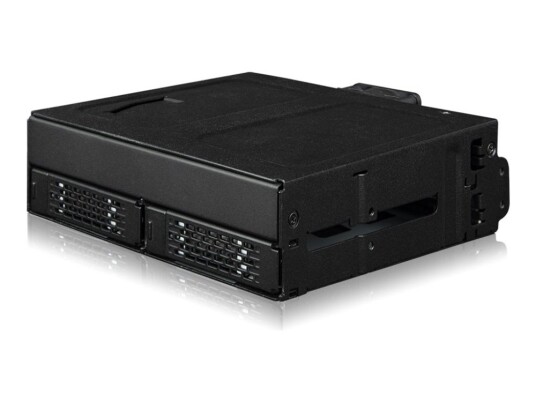 Icy Dock ToughArmor MB105VP-B 2,5" NVMe PCIe Harddiskhus med U.2/U.3 - Robust - Svart