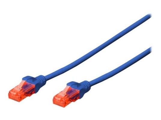 Digitus Professional 2 m Koblingskabel Cat6 U/UTP Blå Halogenfri