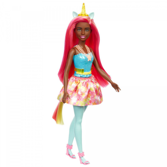 Barbie Dreamtopia Dukke Enhjørning Med Gult Horn