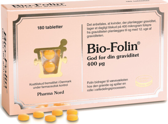 Pharma Nord Bio-Folin 400 mcg 180 Tabletter Pharma Nord Bio-Folin 400 mcg 180 Tabletter