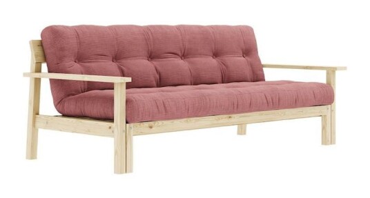 Karup Design Unwind Sovesofa, Lakkert furu, Sorbet Pink Unoliving 1733438-02-0 1733438-01-0 Karup Design Unwind Sovesofa, Lakkert furu, Sorbet Pink Unoliving 1733438-02-0 1733438-01-0