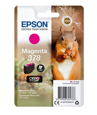Epson Blekk Magenta 4.1ml 378 - Xp-15000/xp-8500/xp-8505