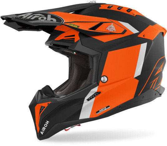 Airoh Aviator 3 Glory Motocross Hjelm XS Oransje Airoh Aviator 3 Glory Motocross Hjelm XS Oransje