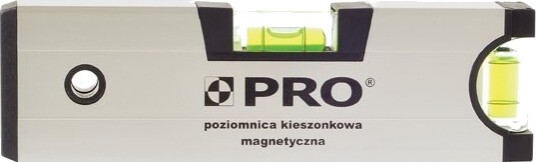 Pro Vaterpas Anodisert Med Magnet Lommemodell 17 Cm 100-A6-017