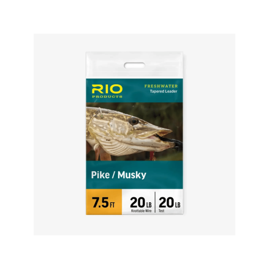 Rio Pike/Musky Leader 7,5 ft 30 lb Knottable wire