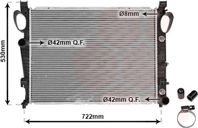 VAN WEZEL 30002311 Radiator motorkjøling VAN WEZEL 30002311 Radiator motorkjøling